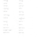 Solving Quadratic Equations Worksheet Answers