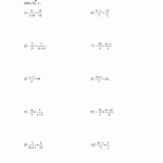 Two Step Equation Worksheet